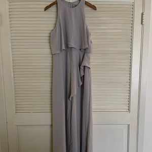 Crop Top Thigh Split Maxi Dress